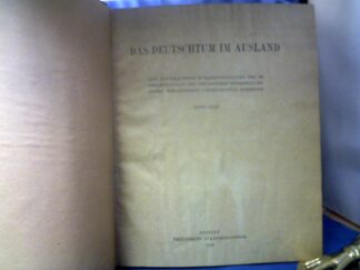 <b>Weber, Christoph.</b><br />Das Deutschtum im Ausland.