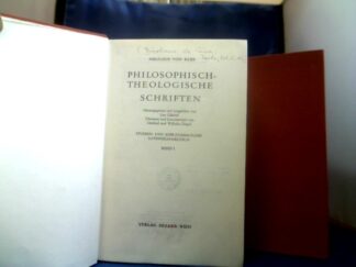 <b>Kues, Nikolaus von.</b><br />Philosophisch-Theologische Schriften. 2 Bände (von 3.)