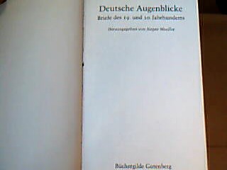 <b>Moeller, Jürgen.</b><br />Deutsche Augenblicke.