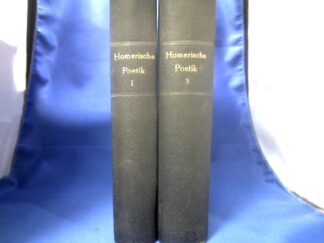 <b>Drerup  (Hrsg.), Engelbert.</b><br />Homerische Poetik. 1. und 3. Band. Alles Erschienene!