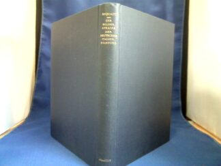 <b>Requadt, Paul.</b><br />Die Bildersprache der deutschen Italiendichtung von Goethe bis Benn.