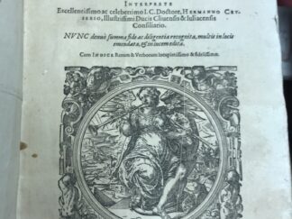 <b>Plutarch.</b><br />Opera, quae extant, omnia. Ethica sive moralia complectentia. Interprete Hermanno Cruserio. Nunc denuo summa fide ac diligentia recognita, multis in locis emendata, et in lucem edita. Cum indice rerum et verborum locupletissimo et fidelissimo.