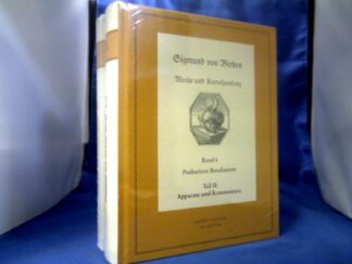 <b>Birken, Sigmund von, Klaus Garber (Hrsg.) und Ferdinand van Ingen (Hrsg.).</b><br />Psalterium Betulianum; Teil I: Texte. Teil II: Apparate und Kommentare = 2 Bände. Werke und Korrespondenz, Band 6.