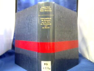 <b>Buck, August (Herausgeber).</b><br />Dichtungslehren der Romania aus der Zeit der Renaissance und des Barock.