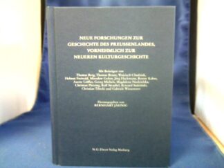 <b>Jähnig, Bernhart (Herausgeber) und Thomas (Mitwirkender) Berg.</b><br />Neue Forschungen zur Geschichte des Preussenlandes, vornehmlich zur neueren Kulturgeschichte.