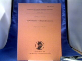 <b>Gigante, Marcello (Verfasser).</b><br />La Germania e i Papiri Ercolanesi : vorgetragen am 9. Mai 1987.