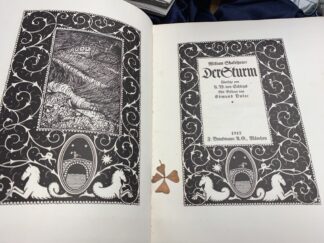 <b>Shakespeare, William, [A.W. von Schlegel Übers.] und Edmund Dulac (Illustrator).</b><br />Der Sturm. Übersetzt von A.W. von Schlegel mit Bildern von Edmund Dulac.