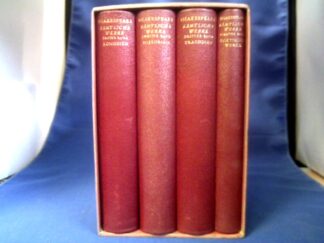 <b>Shakespeare, William.</b><br />Sämtliche Werke in 4 Bänden. Band 1: Komödien. Band 2: Historien. Band 3: Tragödien. Band 4: Poetische Werke.