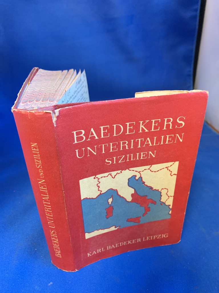 <b>Baedeker (Hg.), Karl.</b><br />Unteritalien Sizilien Sardinien Malta Tripolis Korfu.