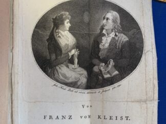 <p class="headtitle">Aus der Goethe Sammlung Redslob</p><b>Kleist, Franz Alexander von.</b><br />Das Glück der Liebe.