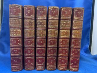 <b>Augustinus, Aurelius,  Augustin und Philippe Dubois  [Goibaud-Dubois]Trad.</b><br />Les lettres de S. Augustin, traduites en françois sur l`édition nouvelle des PP. Bénédictins de la Congrégation de S. Maur. Où elles sont rangées selon l`ordre des temps. Revuës & corrigées sur les anciens manuscrits, et augmentées de quelques lettres qui n`avoient pas encore paru. Avec des notes sur les points d`histoire, de chronologie, & autres qui peuvent avoir besoin d`eclaircissement. Par M. Dubois, de l`Académie Françoise. Tome I. [VI.] Troisième edition.