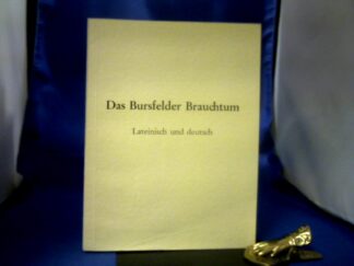 <b>Trunk (Übers.), Leo.</b><br />Das Bursfelder Brauchtum. Lateinisch und Deutsch.