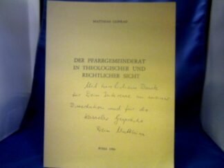 <b>Conrad, Matthias.</b><br />Der Pfarrgemeinderat in theologischer und rechtlicher Sicht.