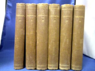 <b>Flavius Josephus und Samuel Adrianus Naber (Ed.).</b><br />Flavii Iosephi Opera Omnia. 6 Bände. Post Immanuelem Bekkerum recognovit Samuel Adrianus Naber.