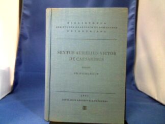<b>Aurelius Victor, Pichlmayr (Ed.) und R. Gruendel (Ed.).</b><br />Sexti Aurelii Victoris Liber de Caesaribus. Praecedunt origo gentis Romanae et liber de viris illestribus Urbis Romae subsequitur epitome de Caesaribus. Recensvit Fr. Pichlmayr. Editio stereotypa correctior editionis primae addenda et corrigenda collegit et adiecit R. Gruendel.