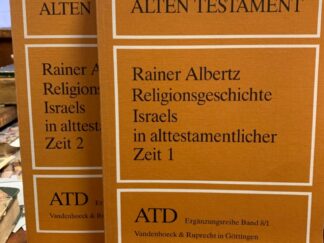 <b>Alberz, Rainer.</b><br />Religionsgeschichte Israels in alttestamentlicher Zeit; Teil: Teil 1., Von den Anfängen bis zum Ende der Königszeit; Teil 2. Vom Exil bis zu den Makkabäern.