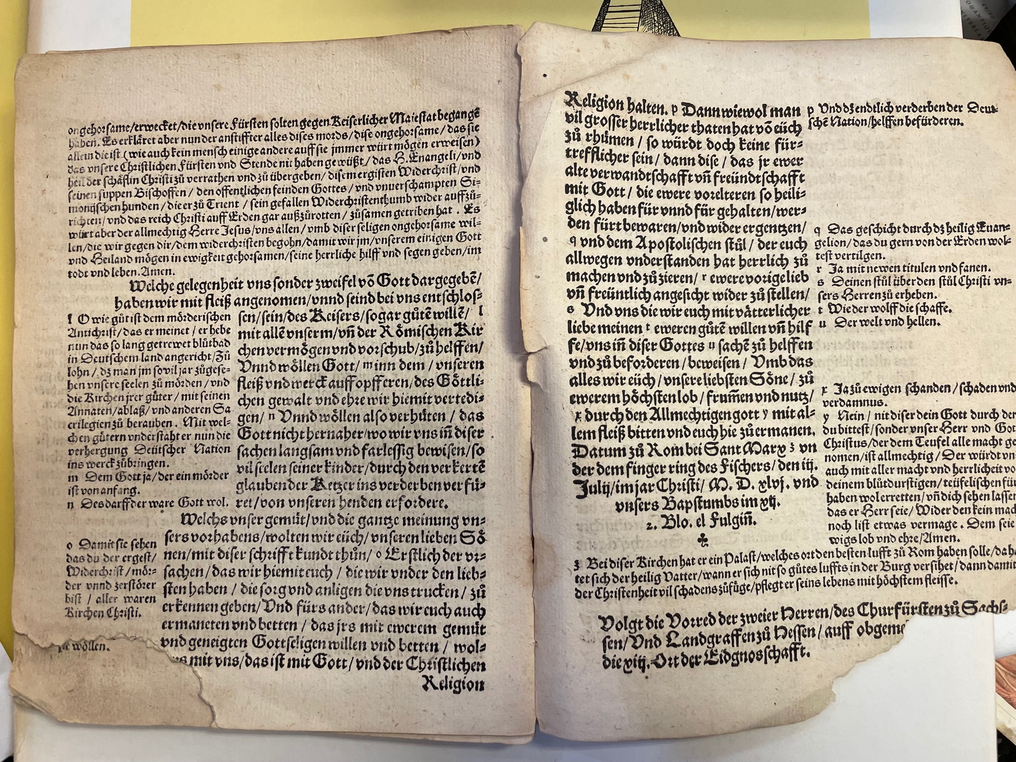 <p class="headtitle">In keiner Bibliothek oder Bibliographie verzeichnet.</p><b></b><br />Ettlichen Büchlin dar-innen der recht grund der jetzige Kriegs empörung mit Christlicher erinnerung des alles klarlich an tag geben würt. – Bild 3
