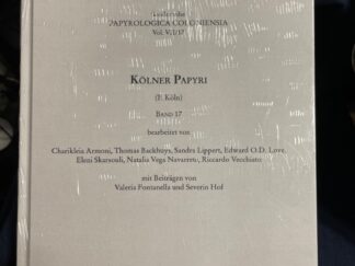 <b>Armoni, Charikleia (Herausgeber).</b><br />Kölner Papyri.