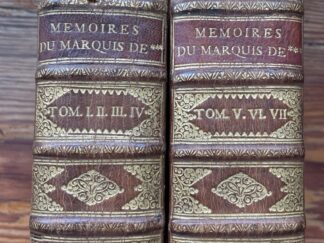 <b>Prevost D`EXILES (dit Abbé PREVOST), Antoine Francois.</b><br />Memoires et avantures d`un homme de qualité qui s`est retiré du monde. (Bd VII:) Histoire du Chevalier des Grieux & de Manon Lescaut.