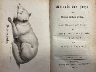 <p class="headtitle">Reineke Fuchs</p><b>Soltau, Dietrich Wilhelm.</b><br />Reineke Fuchs. In vier Büchern und zwölf Gesängen.