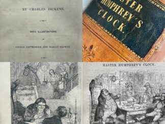 <p class="headtitle">Erste Buchausgabe</p><b>Dickens, Charles.</b><br />Master Humphrey`s Clock.