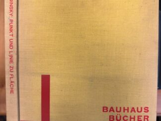 <p class="headtitle">Bauhaus-Buch 9</p><b>Kandinsky, Wassily.</b><br />Punkt und Linie zu Fläche. Beitrag zur Analyse der malerischen Elemente. Mit 1 Vierfarbendruck, 102 teilweise ganzseitigen und photographischen Figuren und 25 Tafeln.