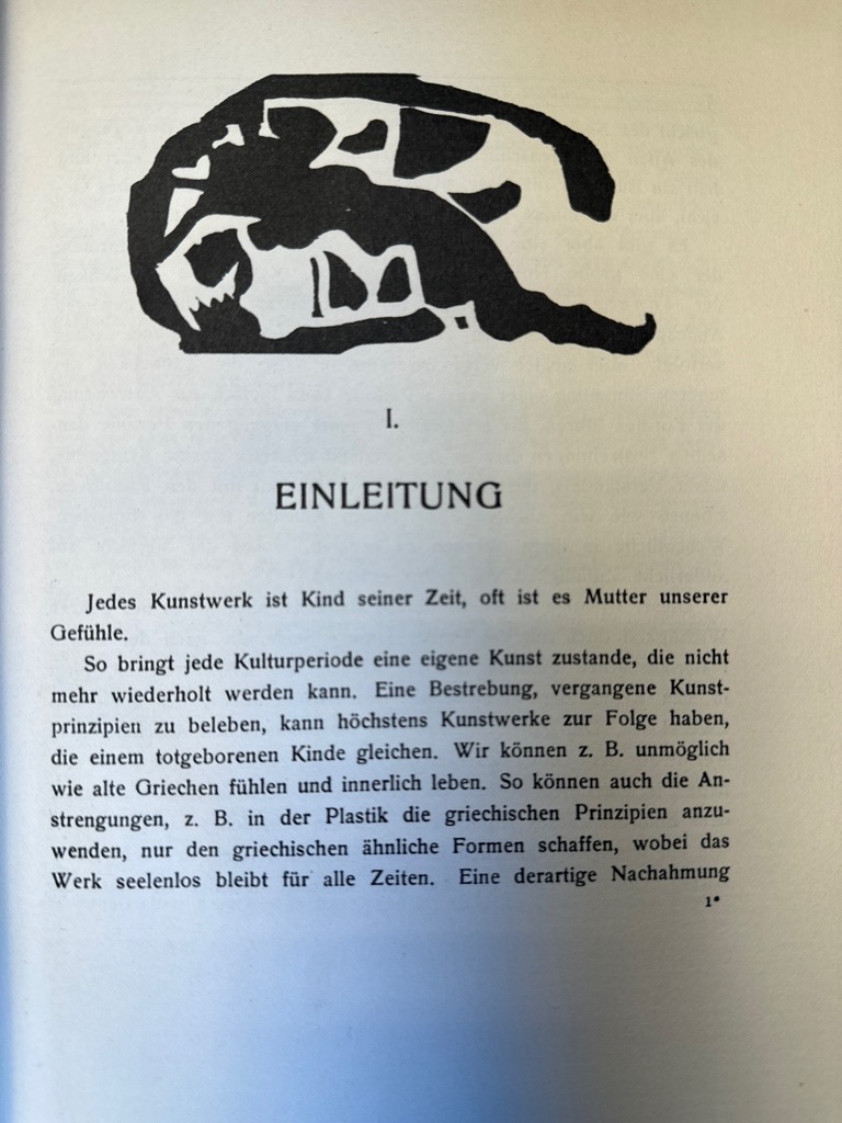 <p class="headtitle">One of the most important manifests of modern art.</p><b>Kandinsky, Wassily.</b><br />Über das Geistige in der Kunst, insbesondere der Malerei. – Bild 4