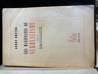 <b>Breton, Andre.</b><br />Les Manifestes du Surrealisme suivis de Prolégomènes à un troisième Manifeste due Suréalisme ou non.