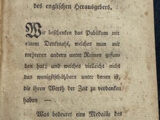 <b>Lezay-Marnézia, Charlotte Antoinette de Bressay de,  Julia, Tochter des Augustus und  Ovid [Adressat].</b><br />Briefe der Julie Tochter des Kaisers August an Ovid : Eine Handschrift, welche in dem Herkulan gefunden worden / Nach einer englischen Uebersetzung.