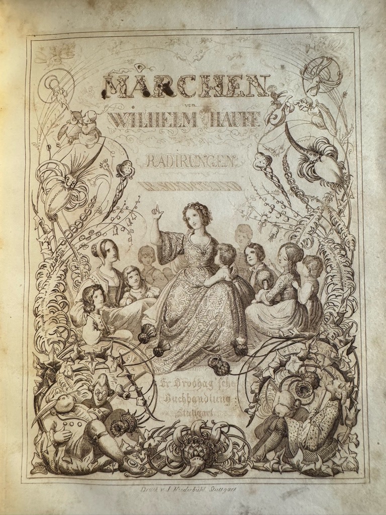 <p class="headtitle">Das schönste illustrierte Märchenbuch des 19.Jahrhunderts</p><b>Hauff, Wilhelm und J.B. Sonderland (Illustrator).</b><br />Märchen.