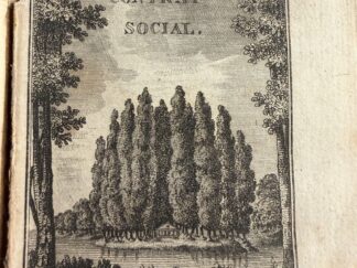 <b>Rousseau, Jean-Jacques.</b><br />Du contrat social, ou, Principes du droit politique ; suivi des Considérations sur le gouvernement de Pologne, et sur sa réformation projettée.