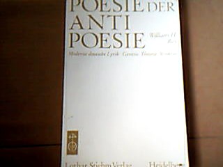 <b>Rey, William H.</b><br />Poesie der Antipoesie