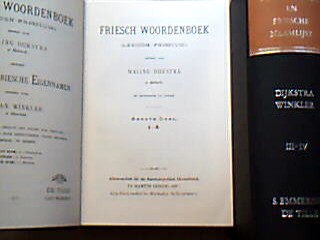 <b>Dijkstra, Waling.</b><br />Friesch Woordenboek (Lexicon Frisicum)
