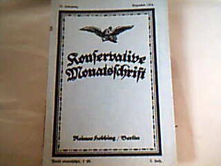<b></b><br />Konservative Monatsschrift.