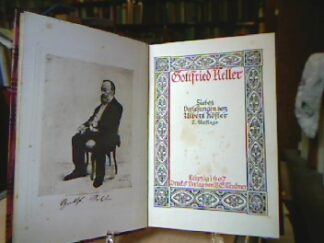 <b>Köster, Albert.</b><br />Gottfried Keller.