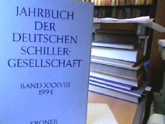 <b>Barner, Wilfried, Walter Müller-Seidel und Ulrich Ott (Hrsg).</b><br />Jahrbuch der Deutschen Schillergesellschaft.